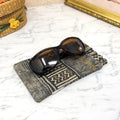 Rustic Weave Fabric Eyewear Case, Padded Glasses Pouch
