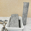 Eco-Friendly Reusable Paperless Towels - Sustainable living/ Pack of 6 Cloths - White Floral on Gray