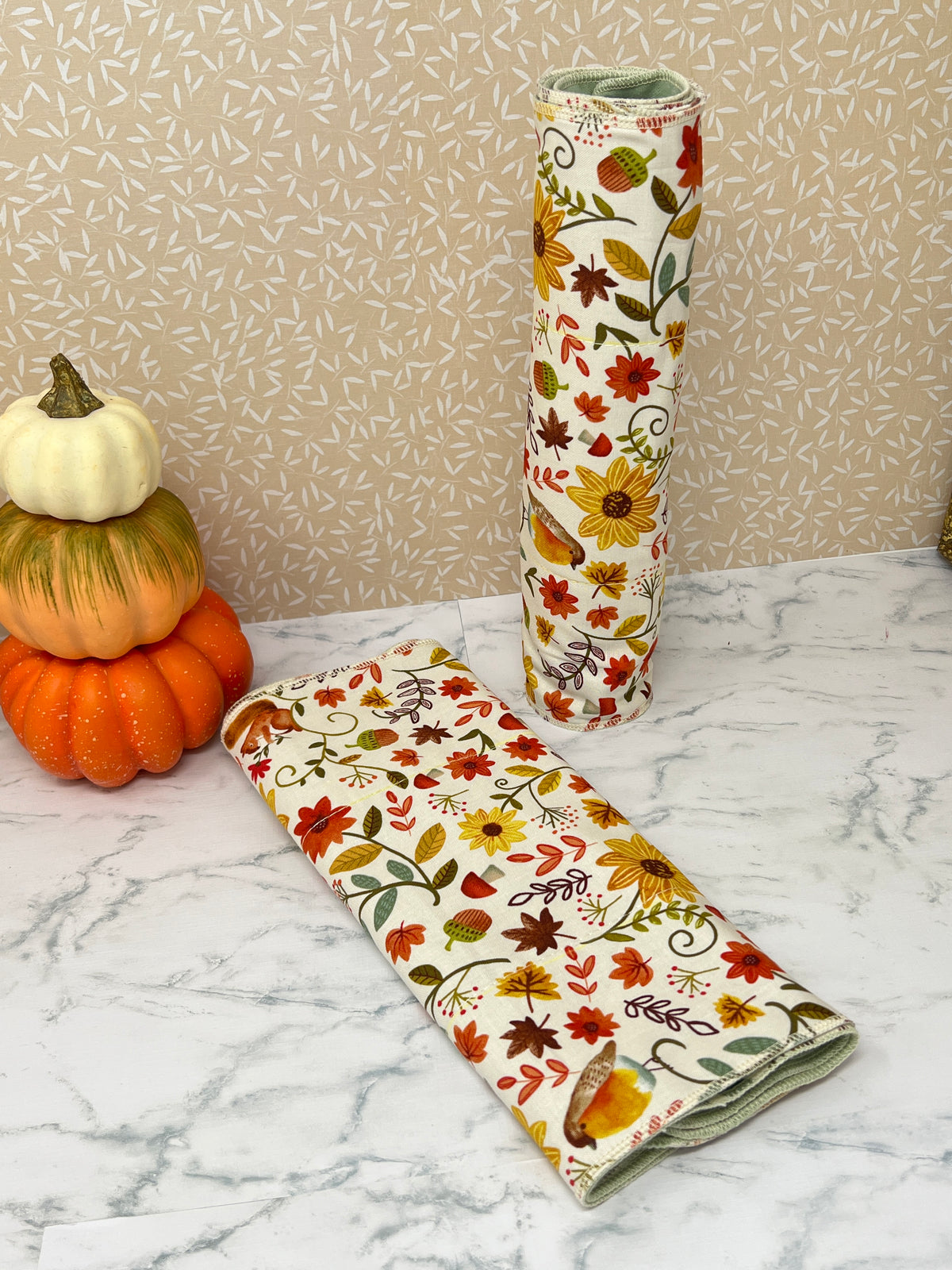 *New*  - 2ply "UnPaper" towel  - Fall print -  Eco Friendly Reusable