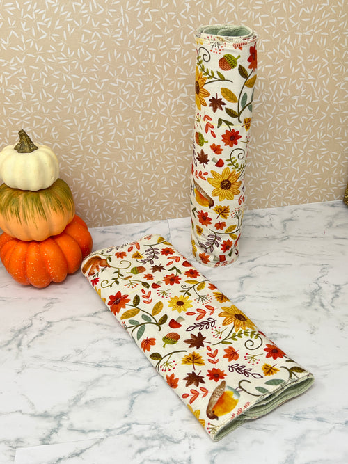 *New*  - 2ply "UnPaper" towel  - Fall print -  Eco Friendly Reusable