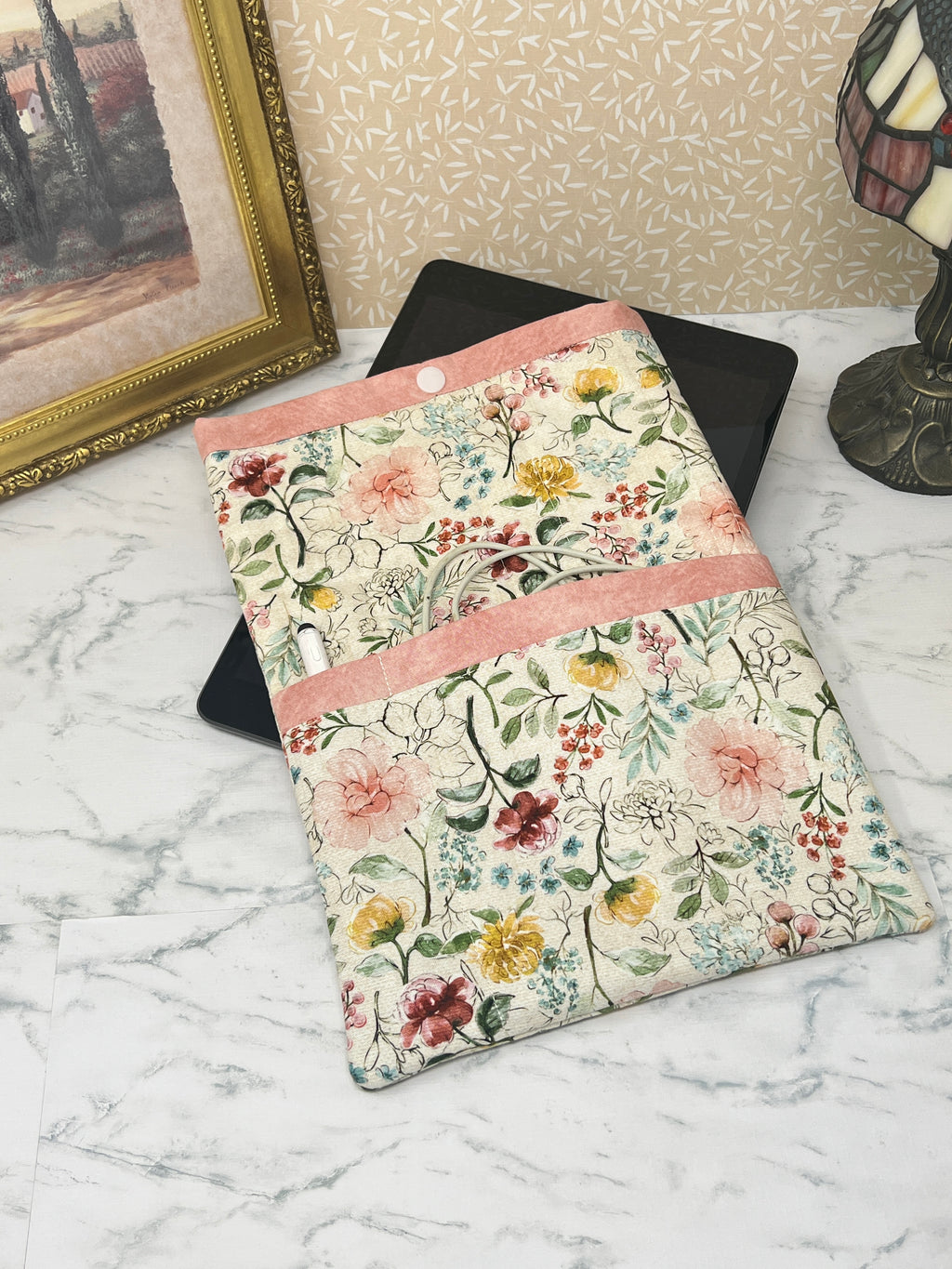 Watercolor Floral - Quilted Tablet Sleeve