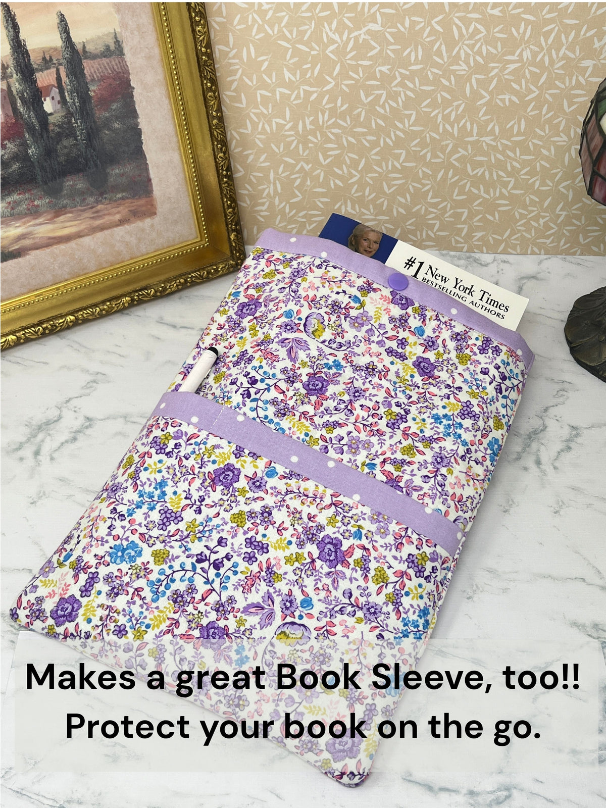 Lavender Spray- Quilted Tablet Sleeve