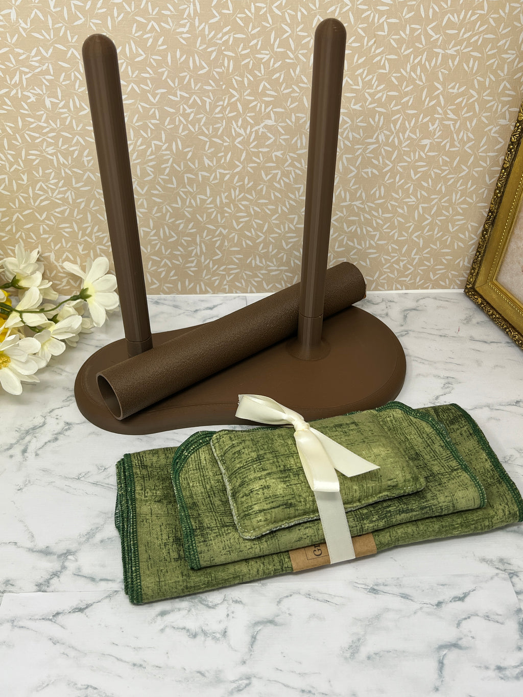 Green with Brown - Transition Bundle for Reusable Towels and Napkins