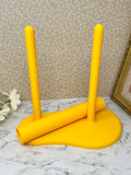 Yellow -  Dual Kitchen Towel Holder with Tube