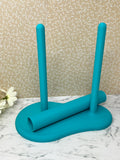 Turquoise - Dual Kitchen Towel Holder - for Paper and "Un"Paper Towels (Copy)