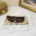 Padded Protective Eyewear Case, Glasses Pouch with Flex Band Closure, Spring Floral